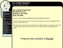 Tablet Screenshot of njlcollegeprep.com